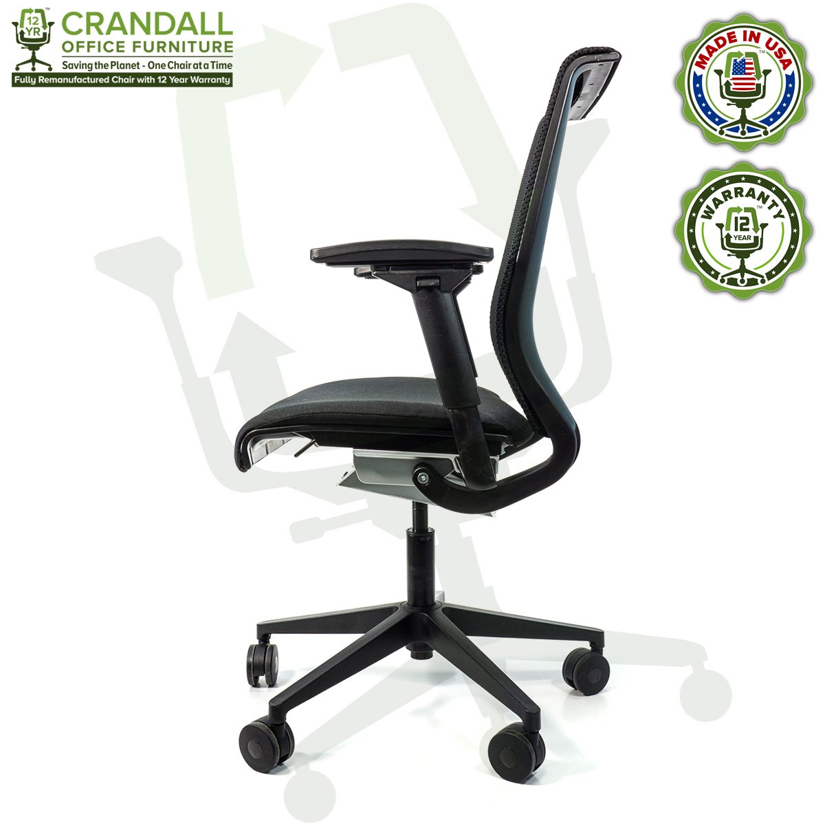 Crandall Office Furniture Remanufactured Steelcase Think Chair with 12 Year Warranty - 03