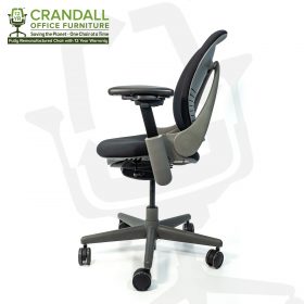 Crandall Office Furniture Remanufactured Steelcase 462 Leap V1 Office Chair Sterling Frame with 12 Year Warranty 0003