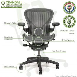 Pivoting Arm Index Hardware Replacement For Herman Miller Classic Aeron Chair 