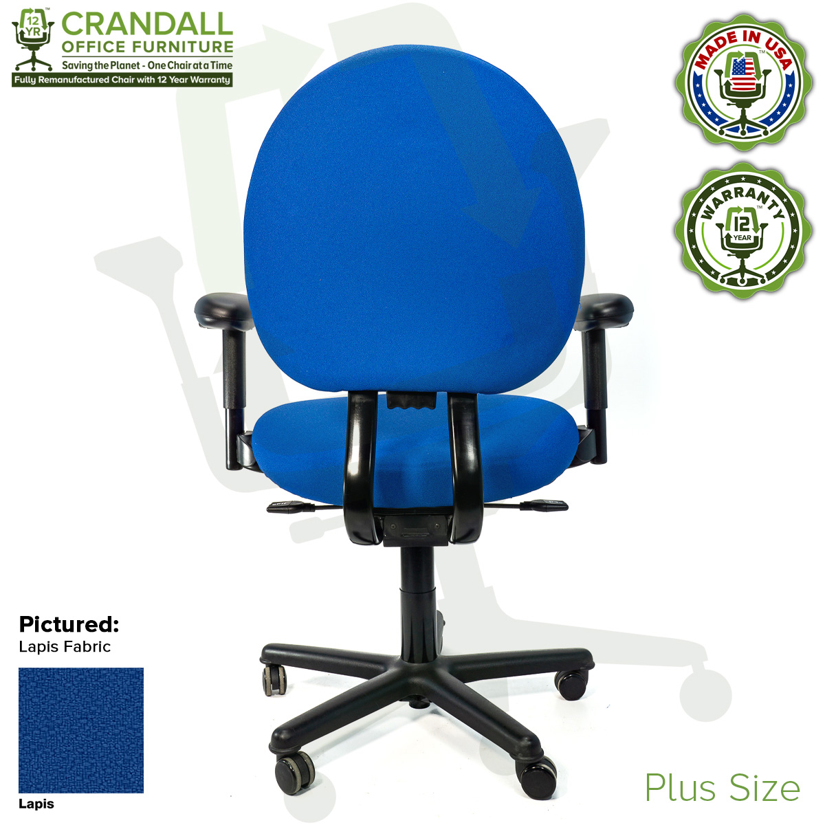 Crandall Office Furniture Remanufactured Steelcase Criterion Plus Chair with 12 Year Warranty - 05