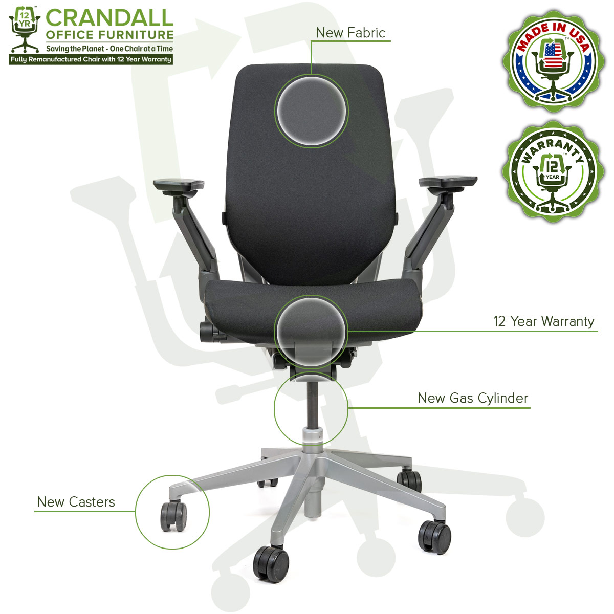 Crandall Remanufactured Steelcase Gesture Chair 06