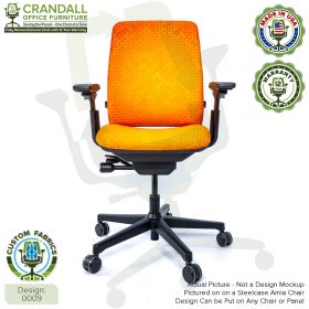 Custom Fabric Remanufactured Steelcase Amia Chair - Design 0009