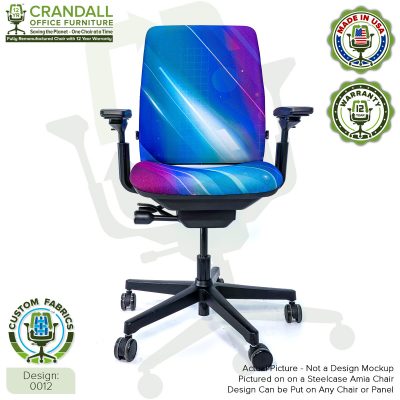 Custom Fabric Remanufactured Steelcase Amia Chair - Design 0012