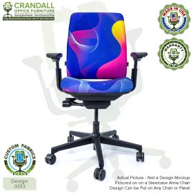 Custom Fabric Remanufactured Steelcase Amia Chair - Design 0013