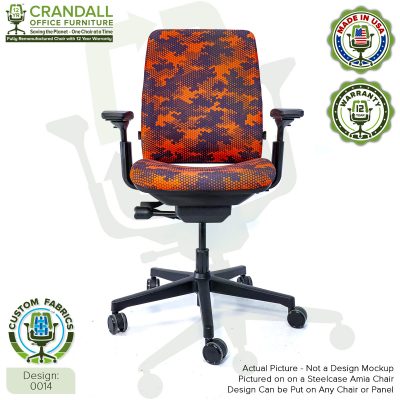 Custom Fabric Remanufactured Steelcase Amia Chair - Design 0014