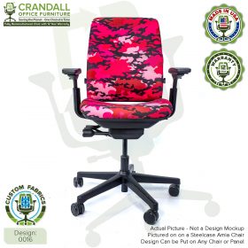 Custom Fabric Remanufactured Steelcase Amia Chair - Design 0016