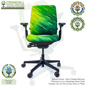 Custom Fabric Remanufactured Steelcase Amia Chair - Design 0018