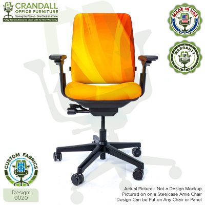 Custom Fabric Remanufactured Steelcase Amia Chair - Design 0020