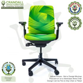 Custom Fabric Remanufactured Steelcase Amia Chair - Design 0021