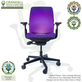 Custom Fabric Remanufactured Steelcase Amia Chair - Design 0024
