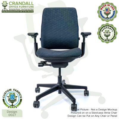 Custom Fabric Remanufactured Steelcase Amia Chair - Design 0027
