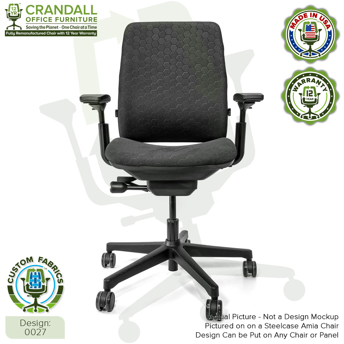 Custom Fabric Steelcase V1 Leap Chair 0027