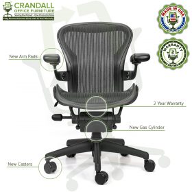 Crandall Office Refurbished Herman Miller Aeron Chair - Size A - 0006