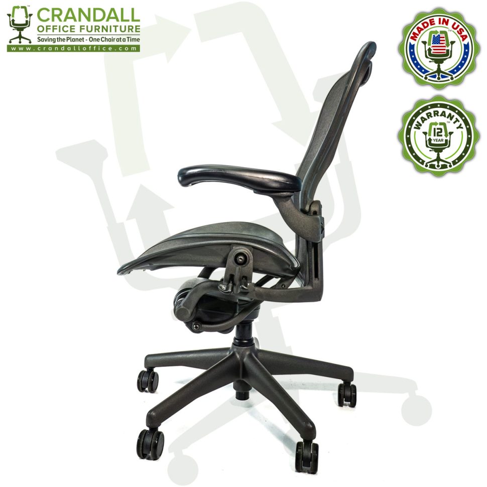Refurbished Herman Miller Aeron Office Chair by Crandall Office with 12 Year Warranty - 03