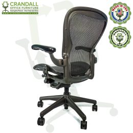 Refurbished Herman Miller Aeron Office Chair by Crandall Office with 12 Year Warranty - 04