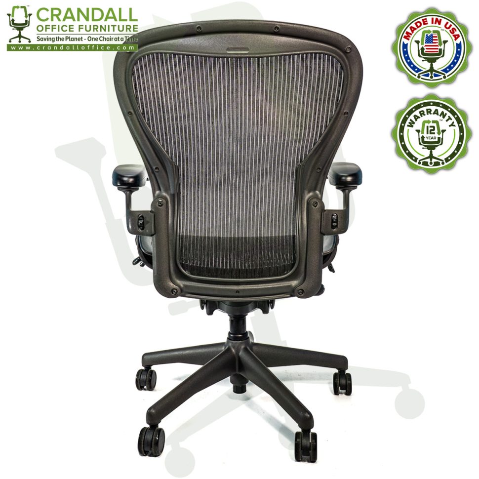 Refurbished Herman Miller Aeron Office Chair by Crandall Office with 12 Year Warranty - 05