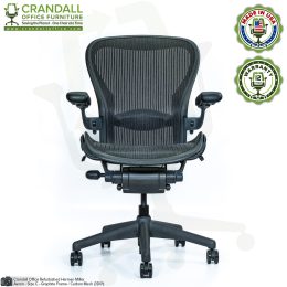 Crandall Office Furniture Refurbished Herman Miller Aeron Chair Size C 01