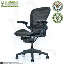 Crandall Office Furniture Refurbished Herman Miller Aeron Chair Size C 02