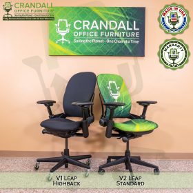 Crandall Office Furniture Remanufactured Steelcase V1 Leap Chair - Highback 008