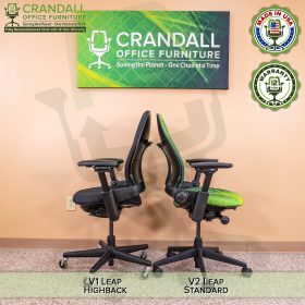 Crandall Office Furniture Remanufactured Steelcase V1 Leap Chair - Highback 009