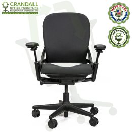 Crandall Office Furniture Remanufactured Steelcase V1 Leap Chair Arch Back - Highback 001