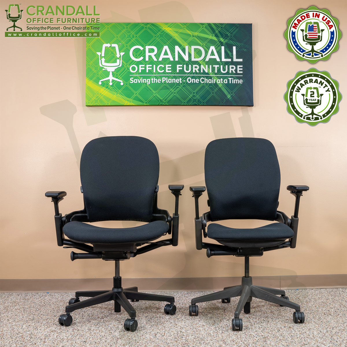 Crandall Office Furniture Remanufactured Steelcase V2 Leap Plus Chair 06