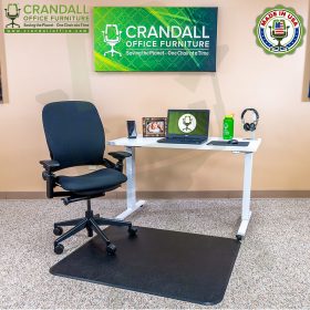 Crandall Office Work From Home Chair & Desk Bundle with Steelcase V2 Leap Chair 02