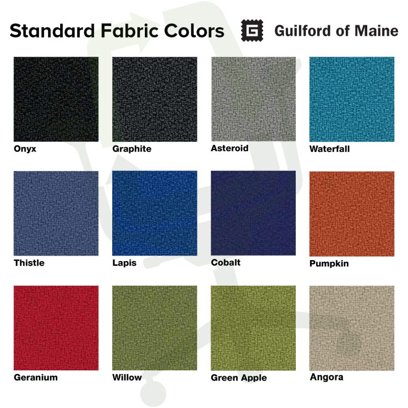 Crandall Office Furniture Standard Fabric Colors - Guildford of Maine Open House Fabric