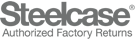 Steelcase Authorized Factory Returns Logo - Menu