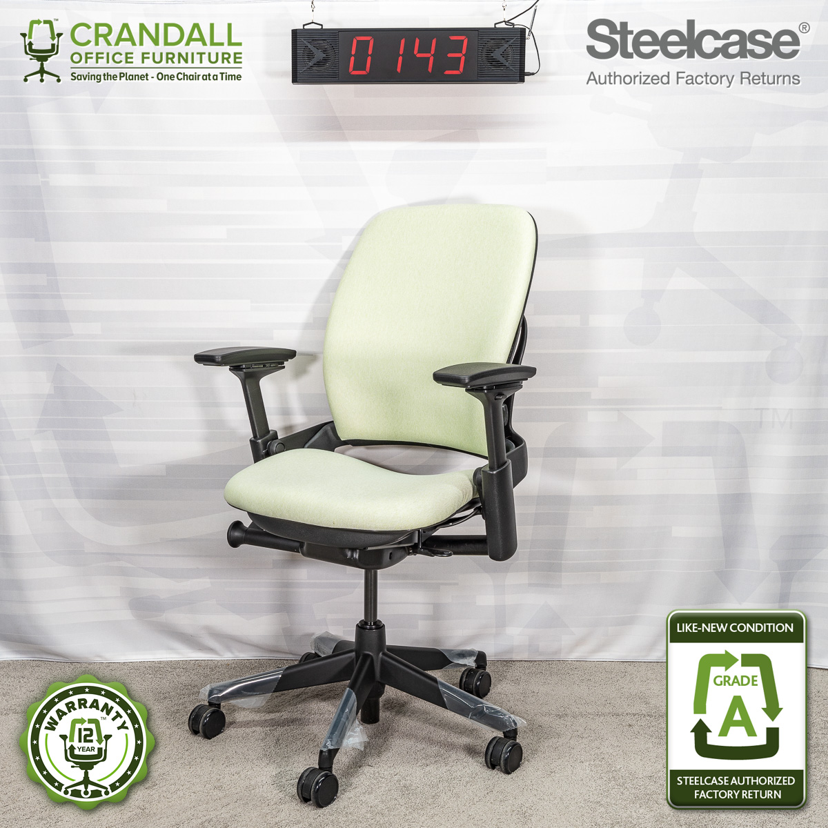 0143 Steelcase V2 Leap Grade A Crandall Office Furniture