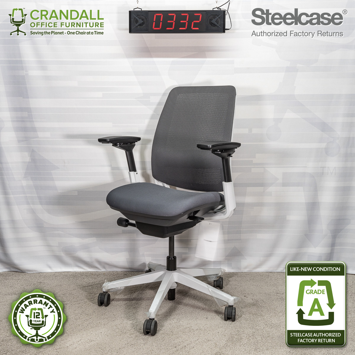 0332 - Steelcase Amia Air - Grade A - Crandall Office Furniture