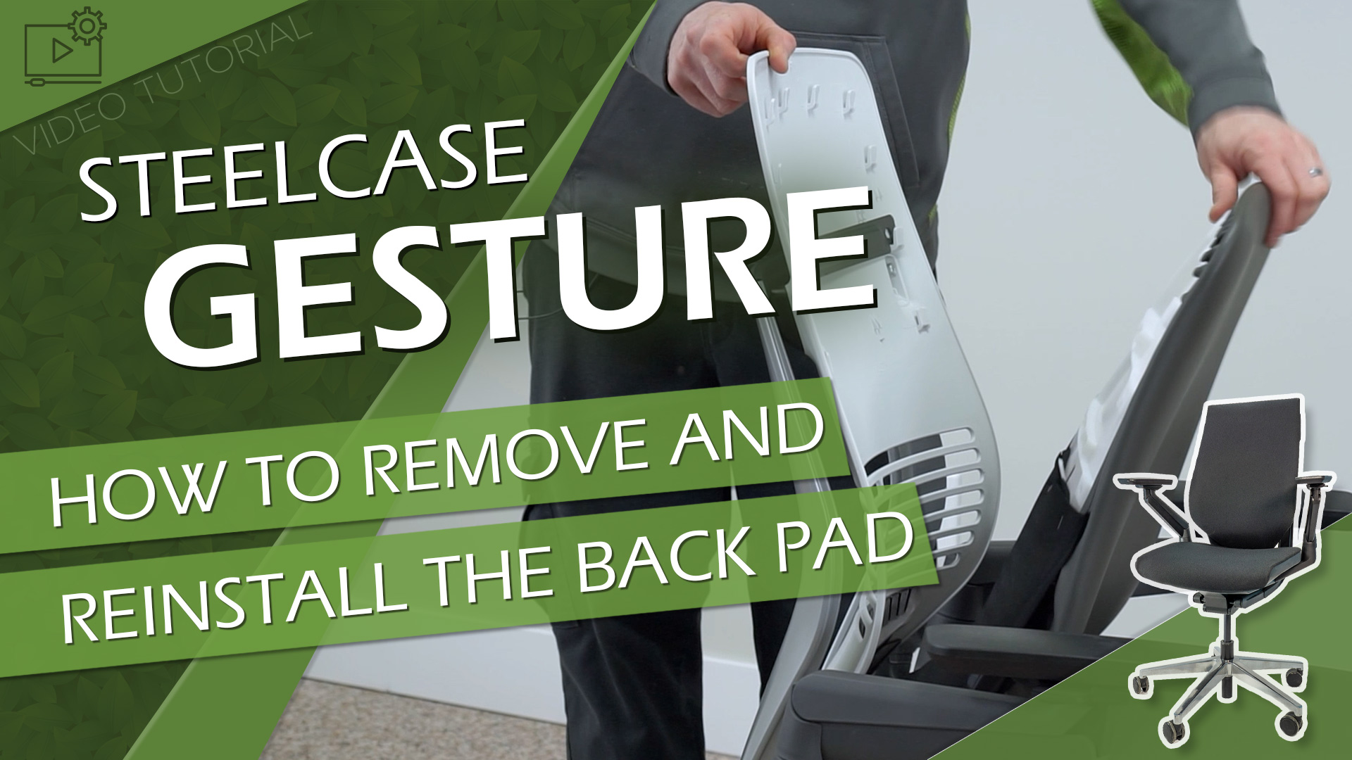 How To Remove And Replace The Back Pad On Your Steelcase Gesture Chair Crandall Office Furniture