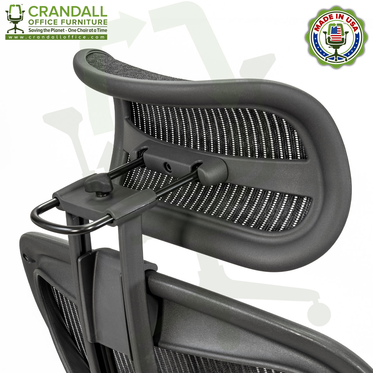 opnå Og foragte Atlas Suspension Headrest for Herman Miller Aeron Classic Chair - Crandall  Office Furniture