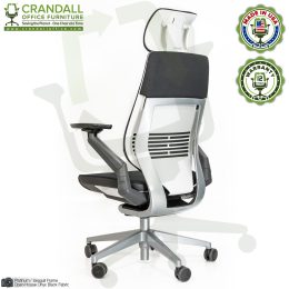 Crandall Remanufactured Steelcase 442 Gesture Chair with Headrest and Platinum / Seagull Frame 04