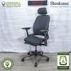 3858 - Steelcase V2 Leap with Headrest - Grade A