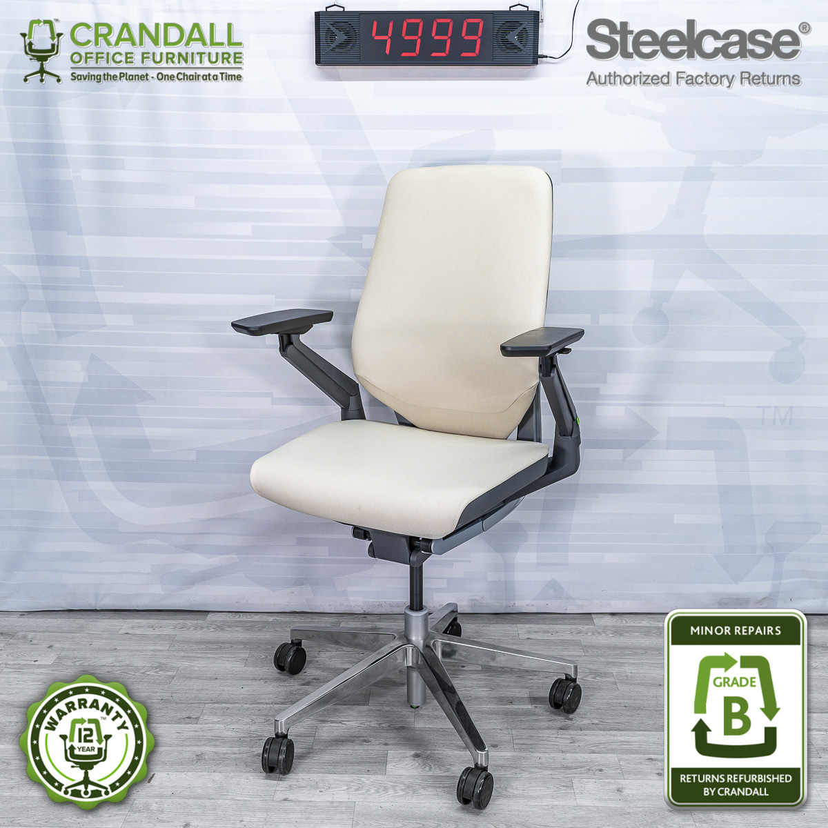 Remanufactured Steelcase 442 Gesture Office Chair - Shell Back - Crandall  Office Furniture