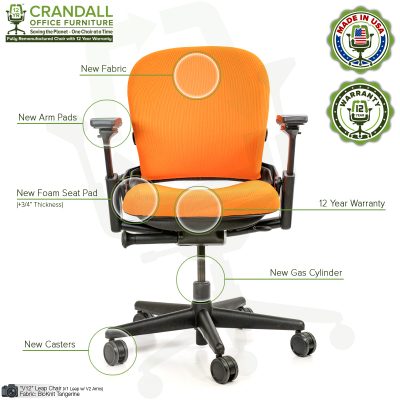 Crandall Office Remanufactured Steelcase "V12" Leap Chair 06